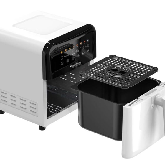 TURBOTRONIC TT-AF190 με Αποσπώμενο Κάδο 1600 W 6 L Λευκό Φριτέζα Αέρος image 2