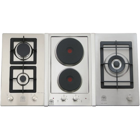 LA GERMANIA P93 3CE LAG X (GN) 92.7 cm Inox Εστία Μεικτή Φυσικού Αερίου Αυτόνομη image 0