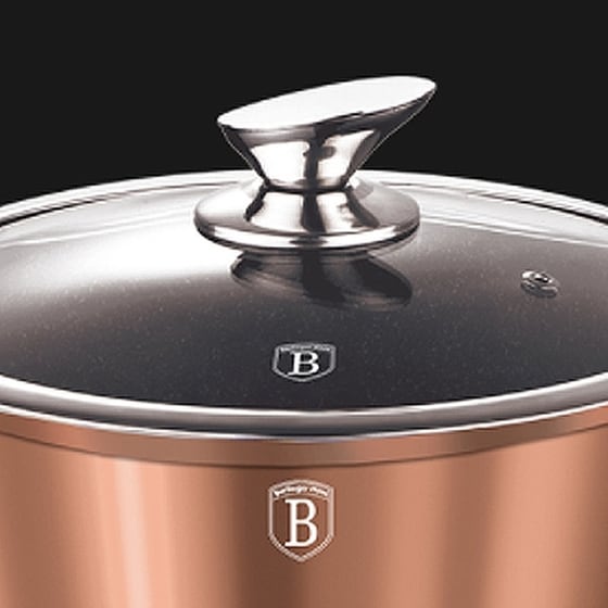 Κατσαρόλα BERLINGER HAUS BH1516N 28 cm 6.1 L Rose Gold image 1
