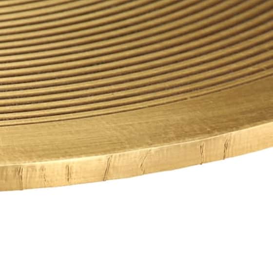 Σετ Τραπεζάκια Σαλονιού VidaXL από MDF 62x35cm 2 Τμχ - Χρυσό image 4