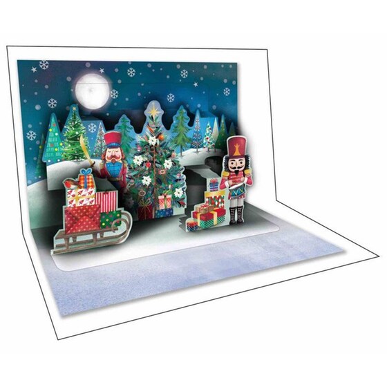 Ευχετήρια Κάρτα 12 Εποχές Xmas Pop Up Καρυοθραύστες image 2