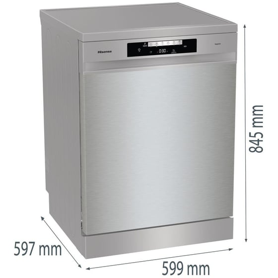 HISENSE HS642E90X για 14 Σερβίτσια Inox Πλυντήριο Πιάτων image 5