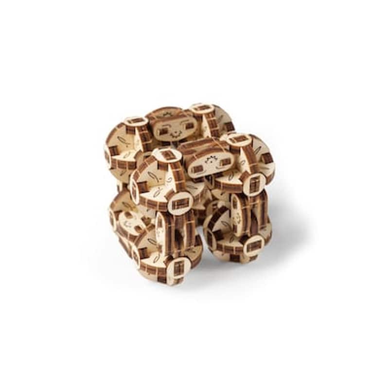 Ugears Ξύλινο Μηχανικό 3d Παζλ – Ευέλικτος-κύβος – 11.5x6x2.8cm