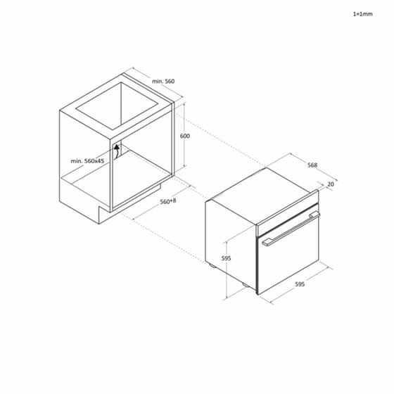 HAIER H6 ID25G3HTX 78 L Μαύρο Εντοιχιζόμενος Φούρνος Άνω Πάγκου image 2