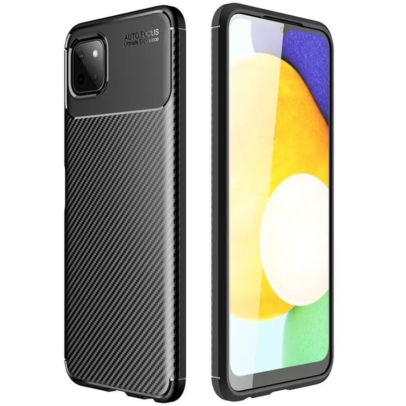 Θήκη Samsung Galaxy A22 5G - Ancus Autofocus Carbon Fiber - Μαύρο