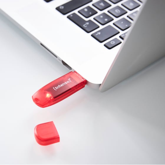 Intenso Rainbow Line 128GB USB 2.0 Stick - Κόκκινο image 4