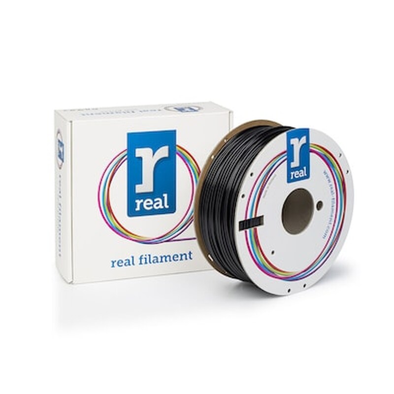 REAL FILAMENTS Real Petg 3d Printer Filament - Black - Spool Of 1kg - 2.85mm