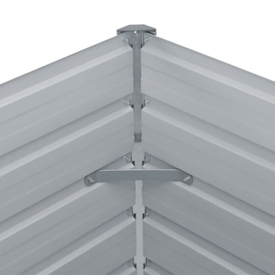 Vidaxl Ζαρντινιέρα Ψηλή Πράσινη 160x80x45 Εκ. Γαλβανισμένος Χάλυβας image 5