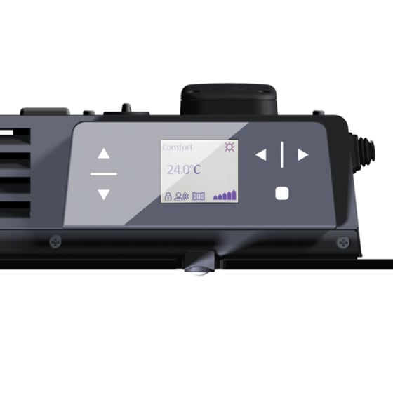 RADIALIGHT AETHEREA 10 Θερμοπομπός Τοίχου με WiFi 1000W Μαύρο image 3