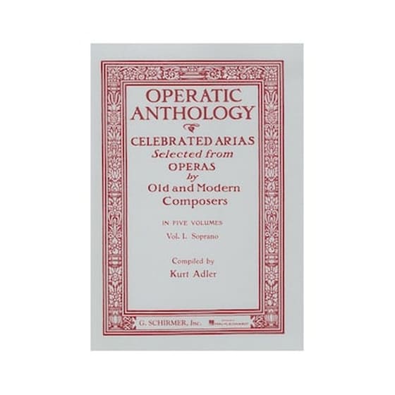 Operatic Anthology - Celebrated Arias, Soprano - Piano, Vol.i image 0
