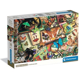 Παζλ Clementoni High Quality Collection Συλλέκτης Πεταλούδων - Compact Box (500 Κομμάτια)