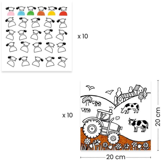 Djeco Ζωγραφίζω Εικόνες Έκπληξη Φάρμα image 1