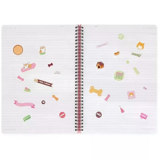 Σημειωματάριο Legami Ριγέ Σπιράλ Maxi Corgi image 4