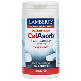 Ειδικό Συμπλήρωμα Διατροφής Lamberts - Calasorb 800mg - 60 Ταμπλέτες