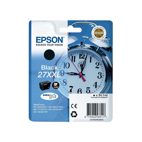 Epson 27XXL Μαύρο Μελάνι Εκτυπωτή C13T27914010 image 0