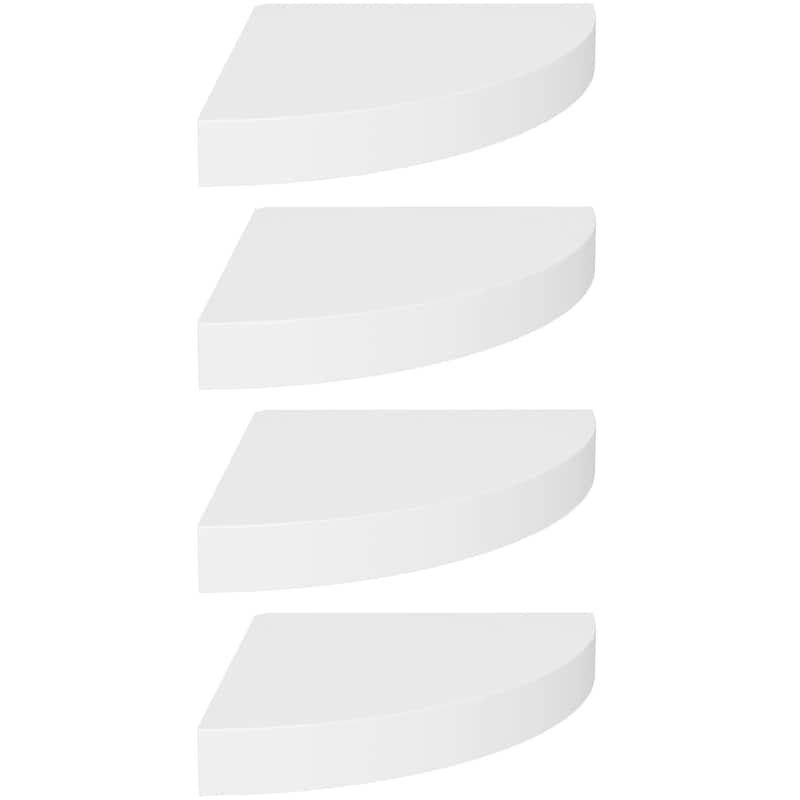 Ράφια Τοίχου VidaXL από MDF Σετ 4 Τμχ 25x25 cm - Λευκό