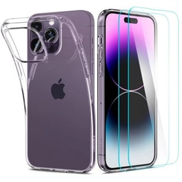 Θήκη + Προστασία Οθόνης Apple iPhone 14 Pro Max - RINGKE TPU Spigen Crystal Pack - Διάφανο