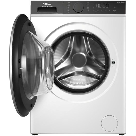TESLA WF81480TGR 8 kg 1.400 Στροφές Λευκό Πλυντήριο Ρούχων image 1