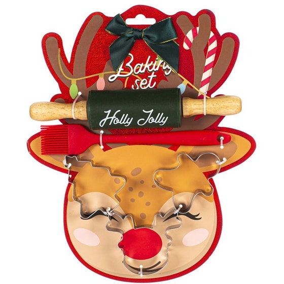 Baking Set Tri-Coastal Xmas Reindeer image 0