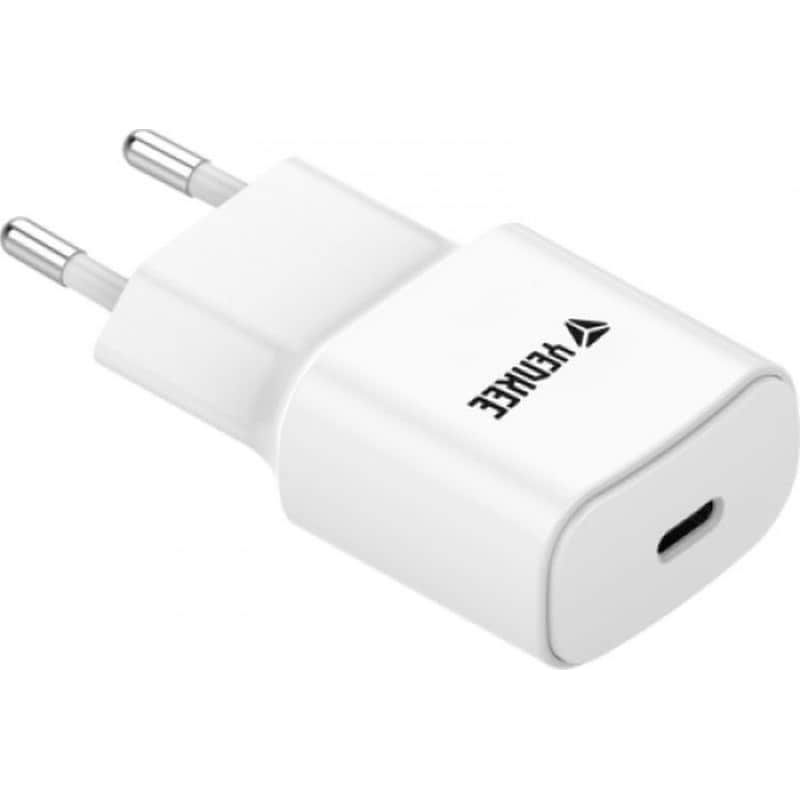 YENKEE Yenkee Yac 2033Wh USB-C Φορτιστής Κινητού PD 20W - Λευκό