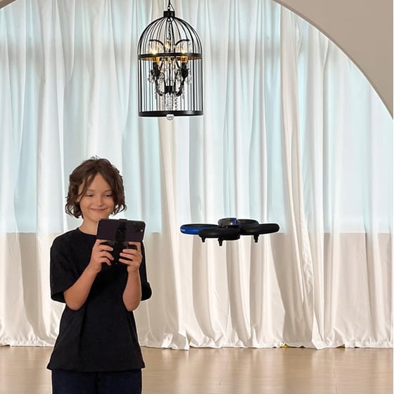 Τηλεκατευθυνόμενο Drone Silverlit Flybotic Bumper Drone - Μπλε image 6