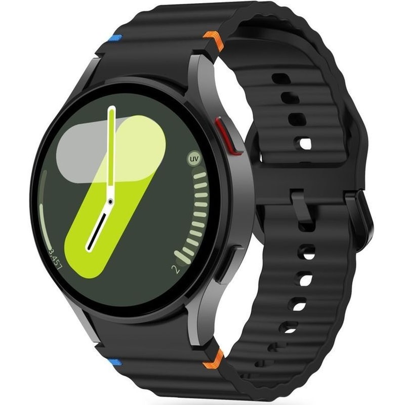 Λουράκι Tech-Protect Silicone Sport για Samsung Galaxy Watch 47/46/45/44/43/42/40mm - Black