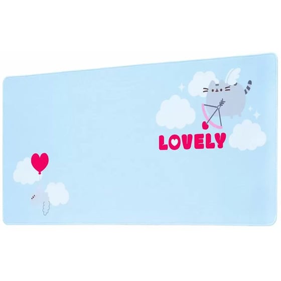 Grupo Erik PUSHEEN Purrfect Love Collection Gaming Mouse Pad XL 800 mm - Light Blue image 1