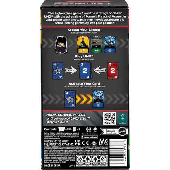 UNO Elite Formula 1 2025 Core Edition Starter Pack Επιτραπέζιο (Mattel) image 6