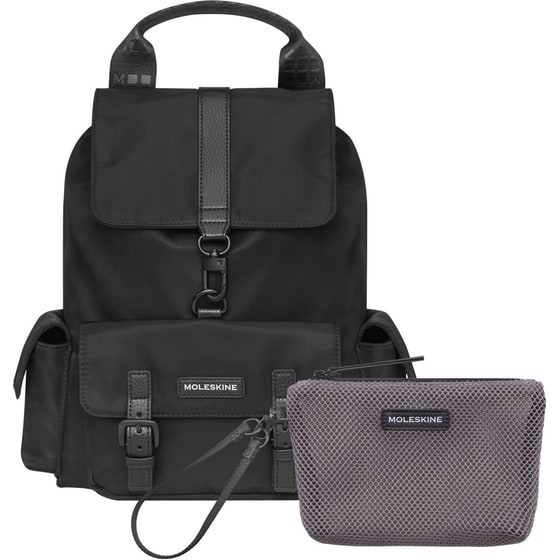 Τσάντα Laptop Moleskine πλάτης Small - Μαύρη image 1