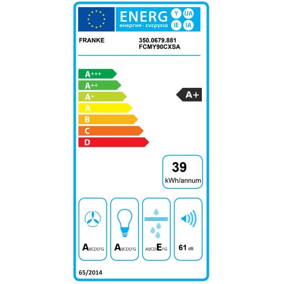 FRANKE Mythos FCMY 90 C XS A 90 cm Inox Απορροφητήρας Οροφής image 3