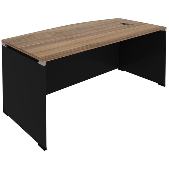 Γραφείο Επαγγελματικό Woodwell από Μελαμίνη 200x90cm - Sonoma/Μαύρο image 1