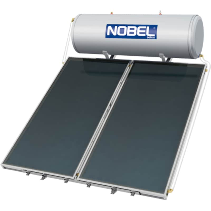 NOBEL Ηλιακός Θερμοσίφωνας NOBEL Aelios Glass 200L/4τμ Διπλής Ενέργειας Ταράτσας