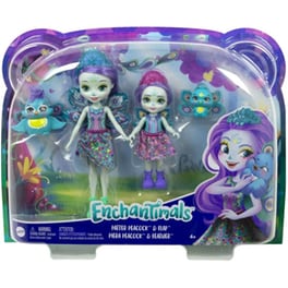Κούκλα Mattel Enchantimals - Patter Peacock και Flap