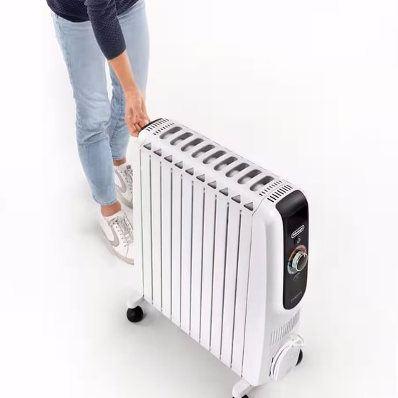 DELONGHI TRD51025 Dragon EasyTronic Καλοριφέρ Λαδιού 2500W Λευκό image 4