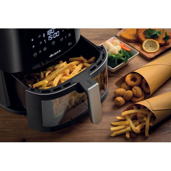 ARIETE 4630/00 με Αποσπώμενο Κάδο 1500 W 9 L Μαύρο Φριτέζα Αέρος image 3