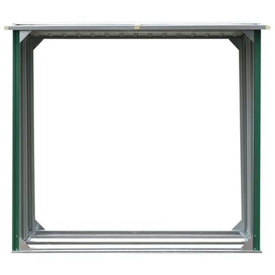 Vidaxl Υπόστεγο Αποθήκευσης Ξύλων Πράσινο 172x91x154 Εκ. Γαλβ. Ατσάλι image 3