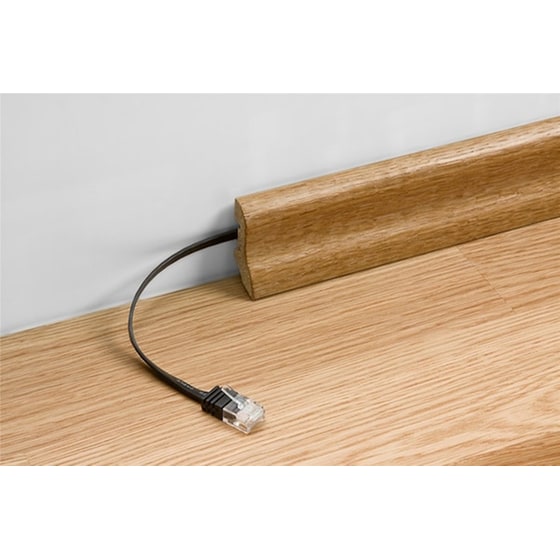 Καλώδιο Goobay 94237 U/FTP&nbsp;(STP) Cat.6 Flat 10m Μαύρο image 1