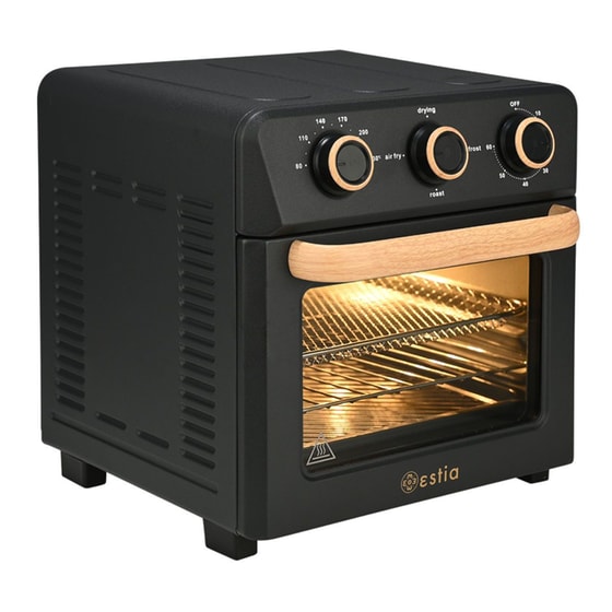 ESTIA 06-23690 OAK με Πόρτα 1400 W 12 L Μαύρο Φριτέζα Αέρος-Φουρνάκι image 1