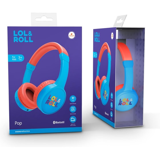 Ακουστικά Κεφαλής Energy Sistem Lol&Roll Pop Kids Bluetooth - Μπλε/Κόκκινο image 5