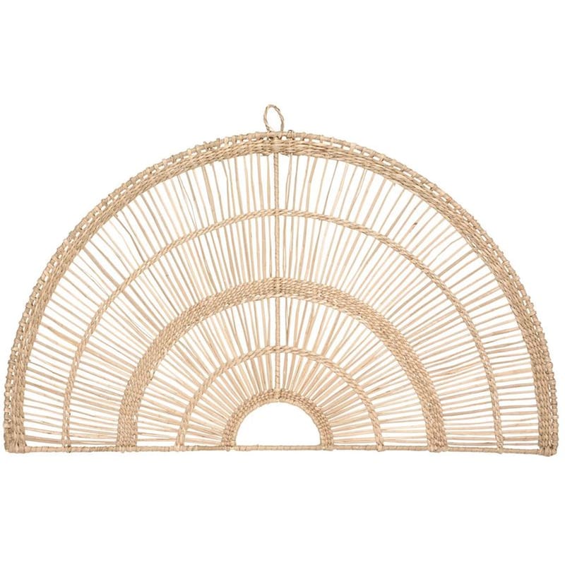 Διακοσμητικό Τοίχου Spitishop A-s Arc Ψάθινο 60.7x1.5x35.5 cm - Φυσικό