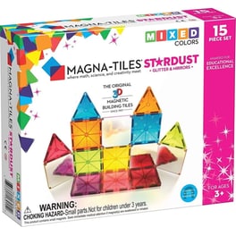 Magna-Tiles® Stardust Μαγνητικό Παιχνίδι Κατασκευών - 15 Κομμάτια (18915)