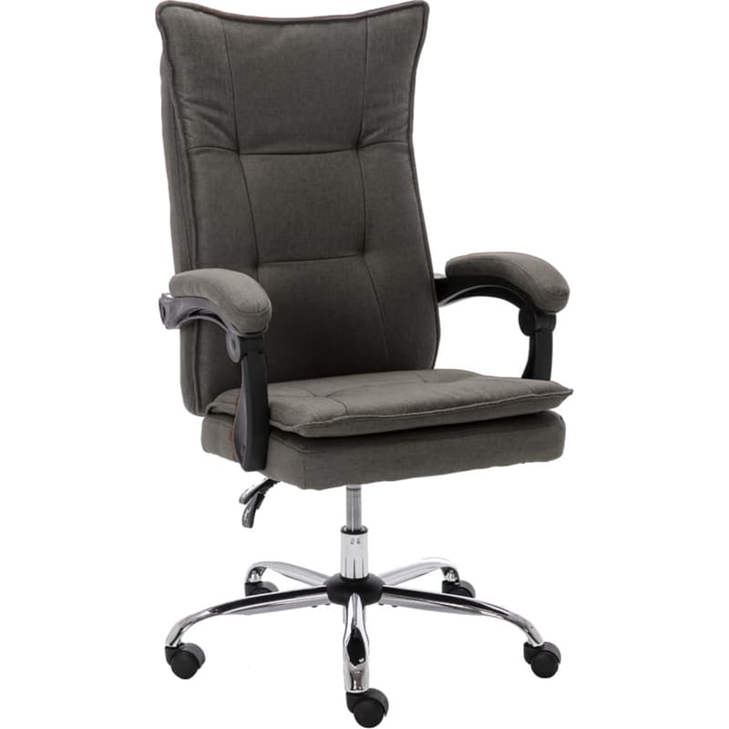 Καρέκλα Εργονομική VidaXL από Ύφασμα - Γκρι