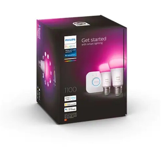 Σετ Philips Hue Brigde, Έξυπνη Λάμπα Hue E27 & Έξυπνo Φορητό Φωτιστικό Philips HUE Go - RGBW image 4