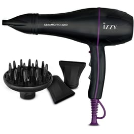 Σεσουάρ Μαλλιών IZZY Ceramic Professional 222658 2200 W Μαύρο