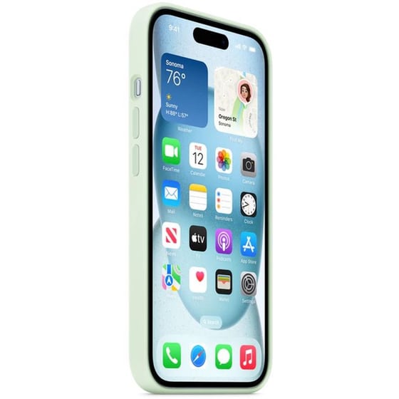 Θήκη Apple iPhone 15 - Apple Silicone Case with MagSafe - Soft Mint image 1