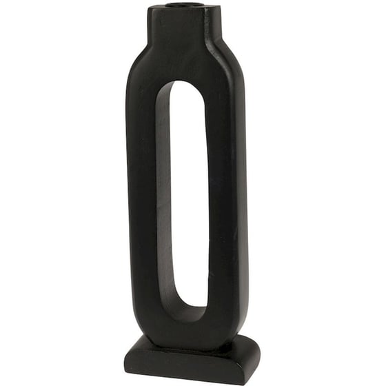 Κηροπήγιο Spitishop Κ-μ Black A68100070 Ξύλινο 9x5x30cm - Μαύρο image 0