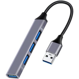 Powertech Usb Hub Pt-1114, 4x Usb Θύρες, 5gbps, Γκρι