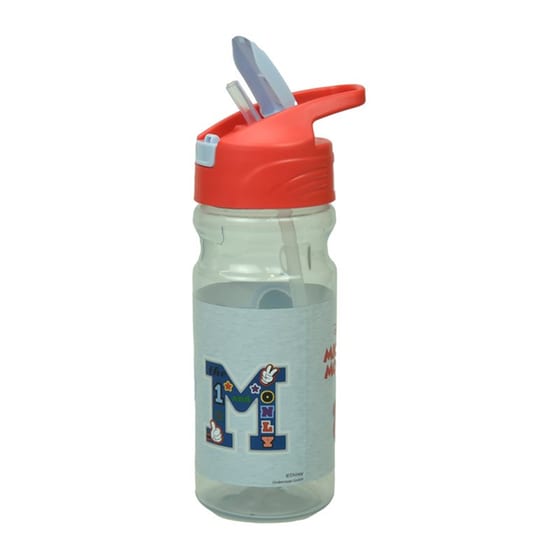 Παγούρι Gim Flip Mickey All In The Name με Καλαμάκι 500 ml Γκρι image 3