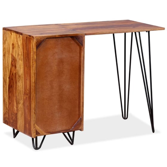 Γραφείο με Συρτάρια VidaXL από Μασίφ Ξύλο Sheesham110x45cm - Καφέ image 1