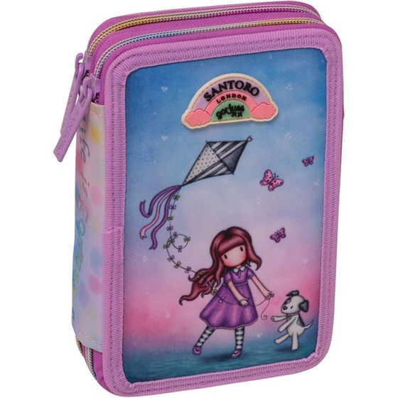 Κασετίνα Παραλληλόγραμμη Γεμάτη Graffiti Don't Fly Away Gorjuss image 0